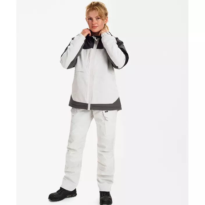 Engel Entire dame vinterjakke, Bone White/Anthracite Grey, large image number 2