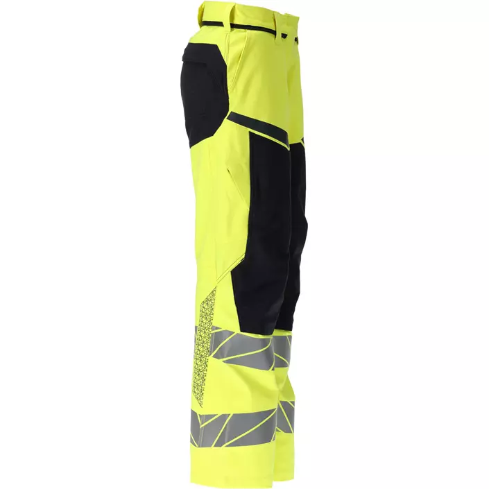 Mascot Accelerate Multisafe diamond fit dame arbejdsbukser full stretch, Hi-Vis Gul/Mørk Marine, large image number 2