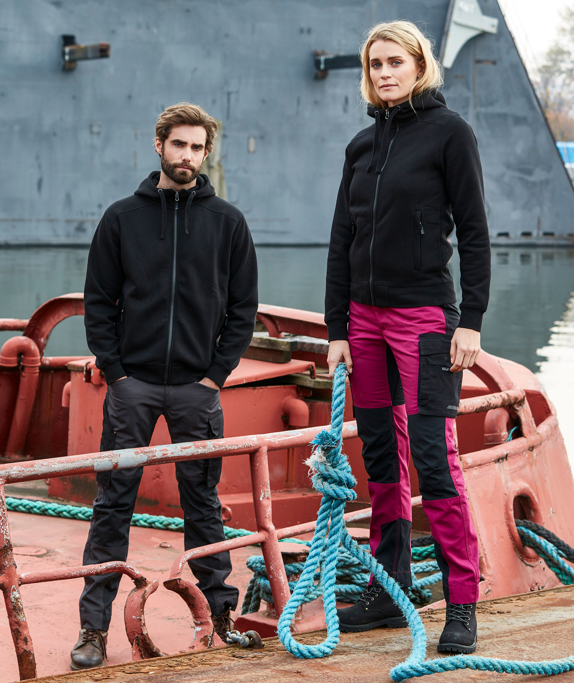 South West Cora women's trousers, Dark Cerise