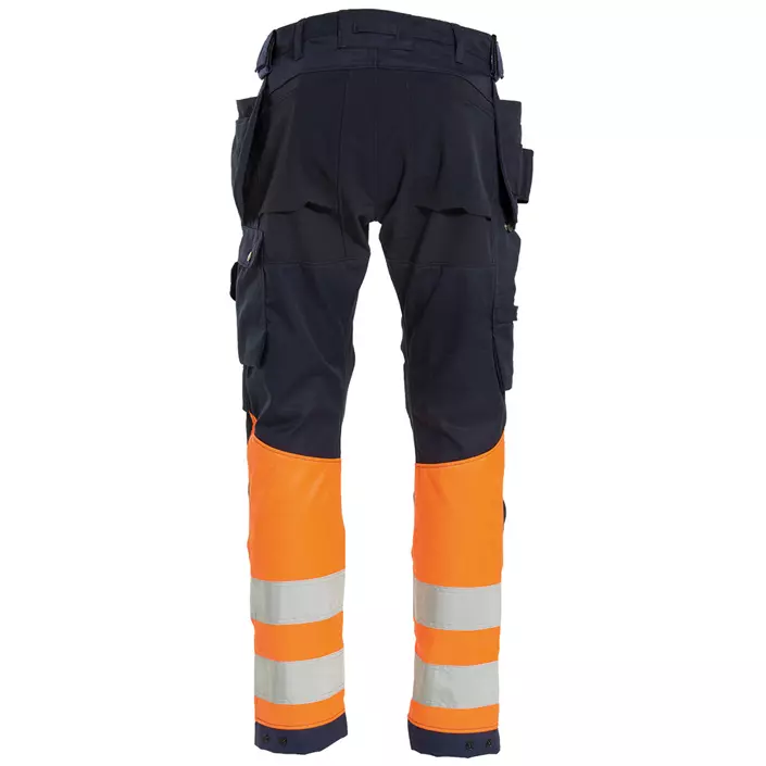 Tranemo Vision HV craftsman trousers, Marine/Hi-Vis Orange, large image number 1