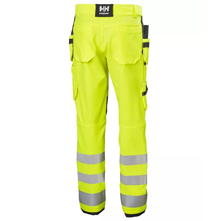 Helly Hansen Alna 4X craftsman trousers full stretch, Hi-vis yellow/Ebony, large image number 2
