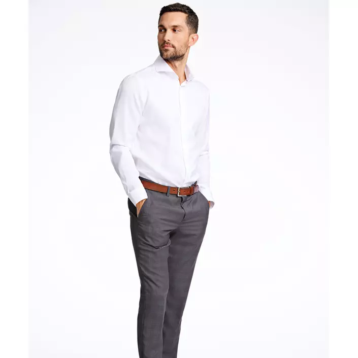 Lindbergh Twill slim fit skjorte, White , large image number 1