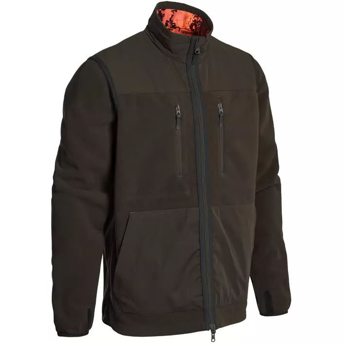 Northern Hunting Franke reversible fleece jacket, Green/Blaze Camouflage, large image number 0