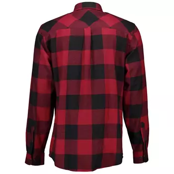 Westborn flannel shirt, Dark Red/Black