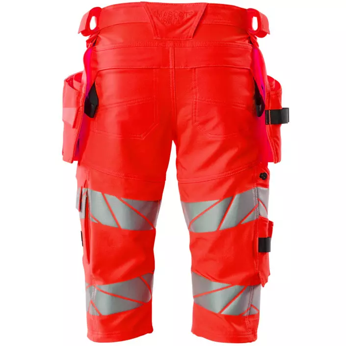 Mascot Accelerate Safe craftsman shorts Full stretch, Hi-Vis Red, large image number 1
