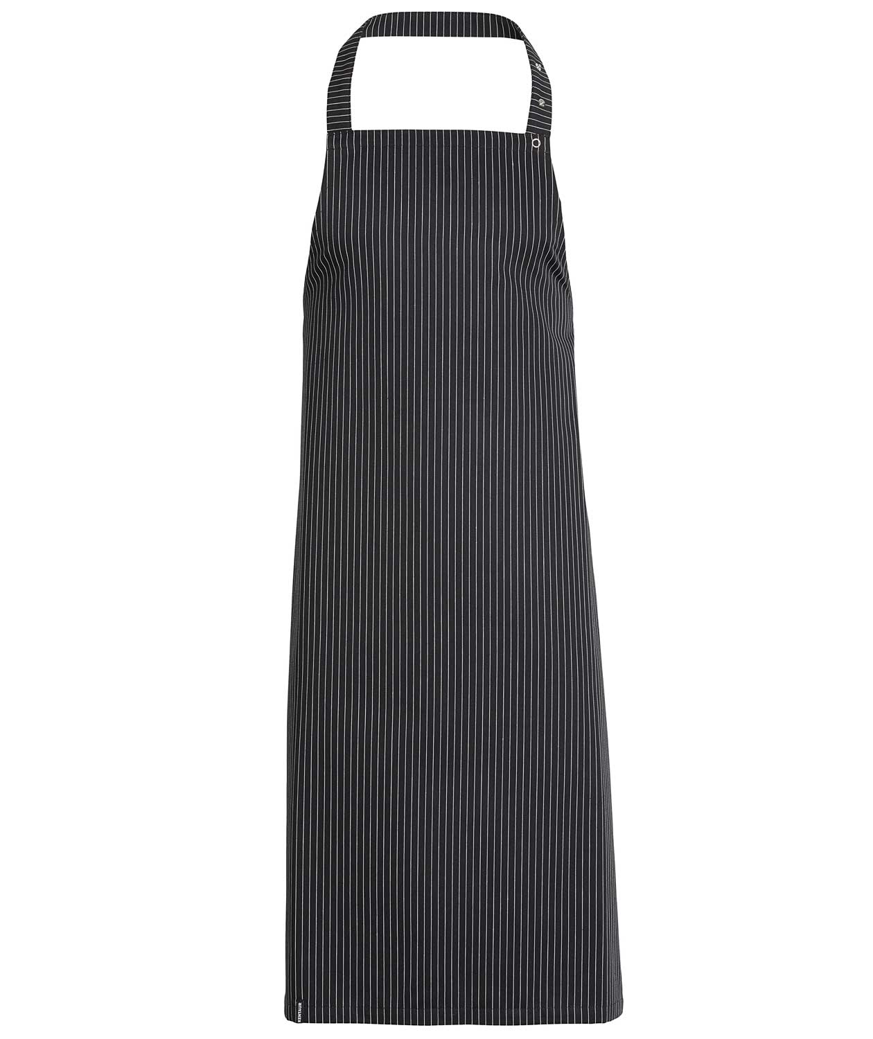 Kentaur bib apron, Black/White Striped, Black/White Striped, swatch