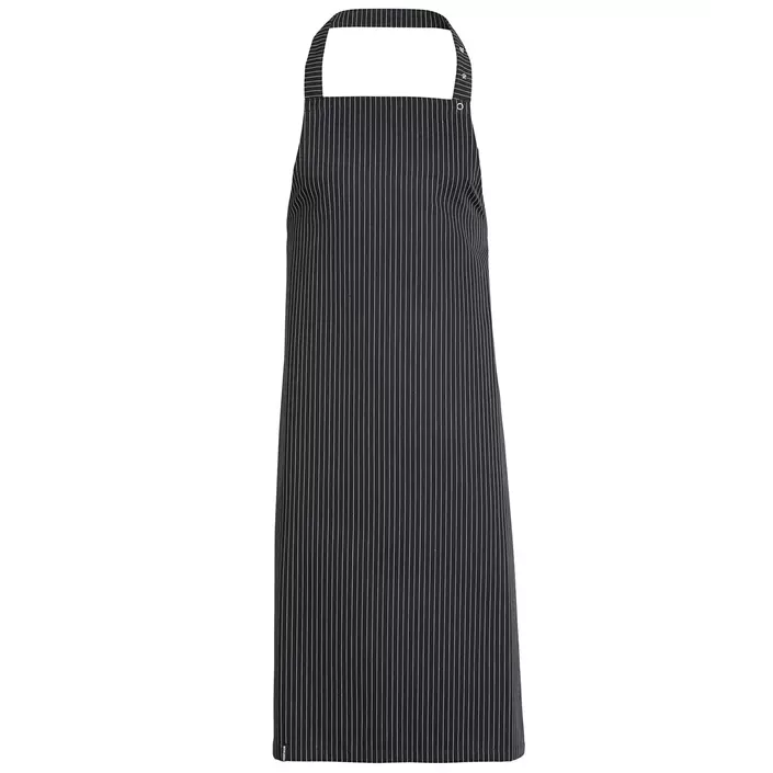 Kentaur bib apron, Black/White Striped, Black/White Striped, large image number 0