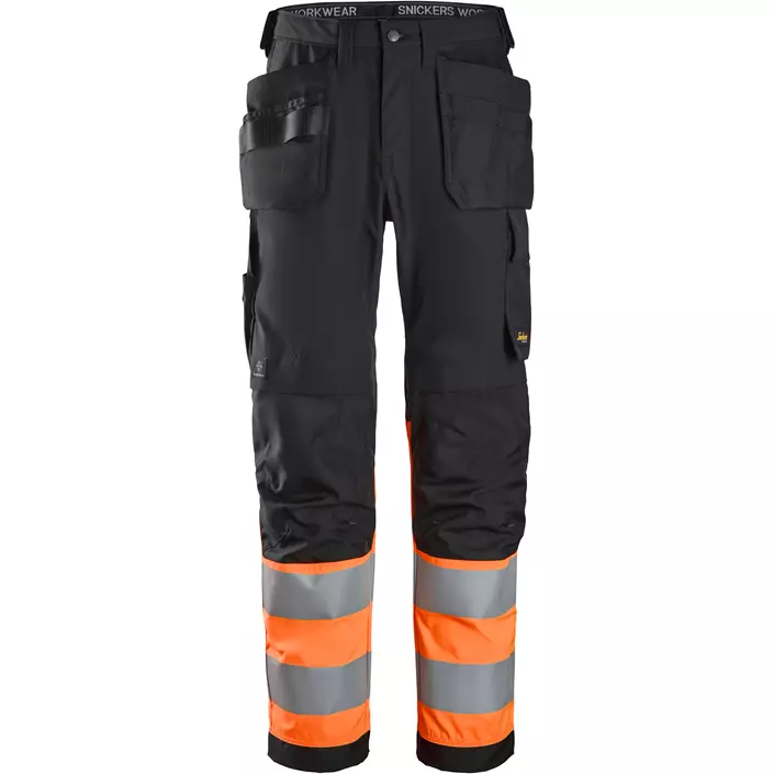 Snickers håndverksbukse, Svart/Hi-vis Oransje, large image number 0
