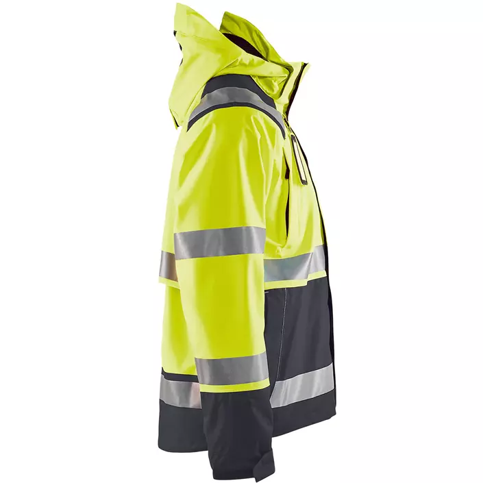 Blåkläder shell jacket, Hi-vis Yellow/Grey, large image number 3