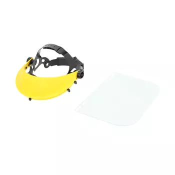 Kramp face shield with polycarbonate visor, Yellow