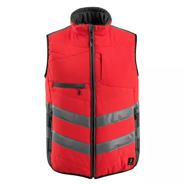 Mascot Safe Supreme Grimsby quilted vest, Hi-vis red/Dark anthracite