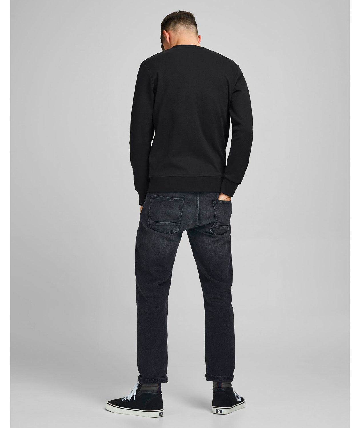 Jack & Jones JJEBASIC sweatshirt, Black, large image number 2