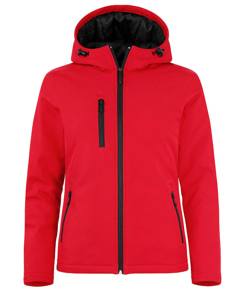 Clique lined women's softshell jacket, Red, large image number 0
