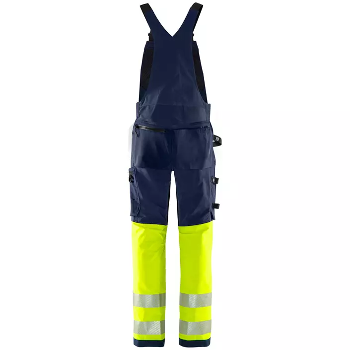 Fristads Green selebukse 1032 GSTP full stretch, Hi-Vis gul/marineblå, large image number 1