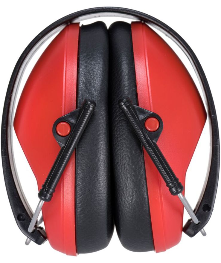 Portwest PS48 Slim ear defenders, Red/Black