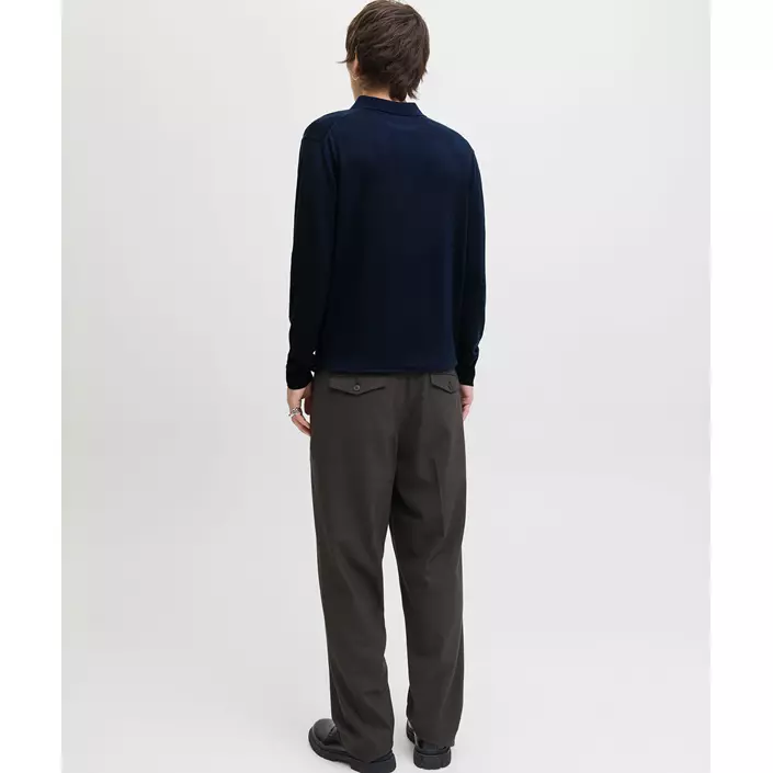 Jack & Jones Premium JPRBLAMERINO stickad tröja med merinoull, Night Sky, large image number 2