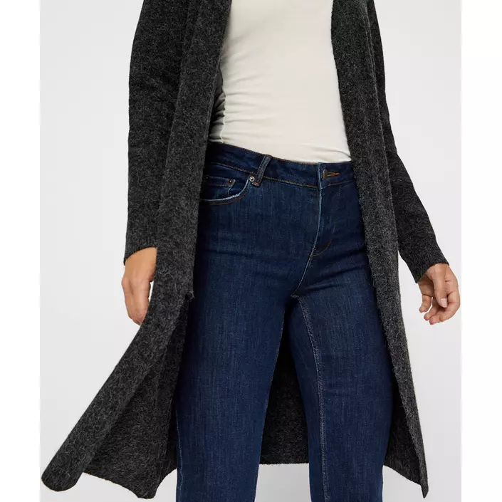 Vero Moda VMDOFFY lång stickad cardigan dam, Black, large image number 4