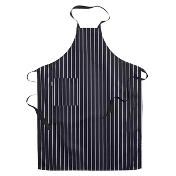 Segers Junior bib apron with pocket, Marine/White Striped