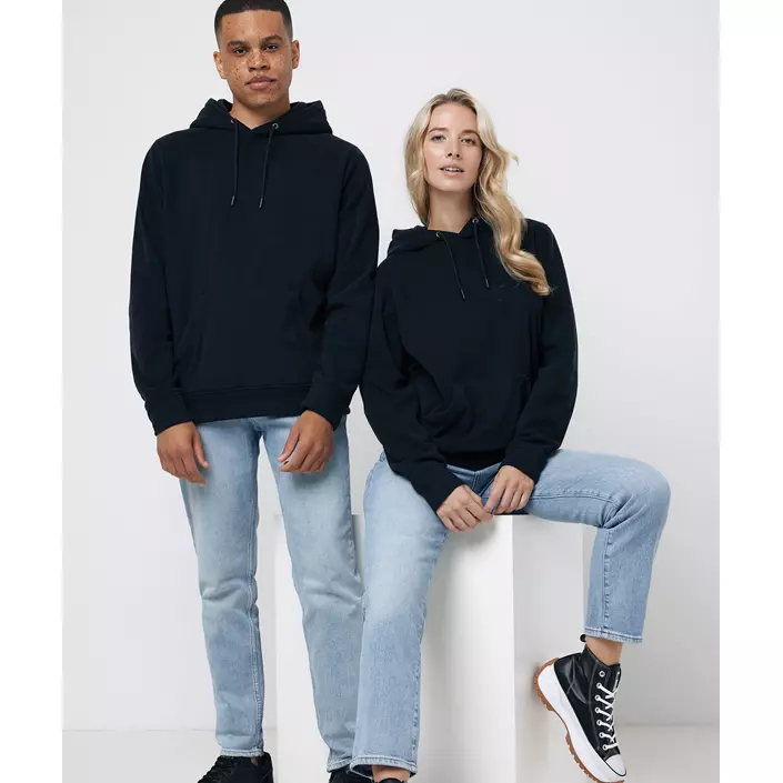 Iqoniq Trivor mikrofleece hættetrøje, Sort, large image number 10