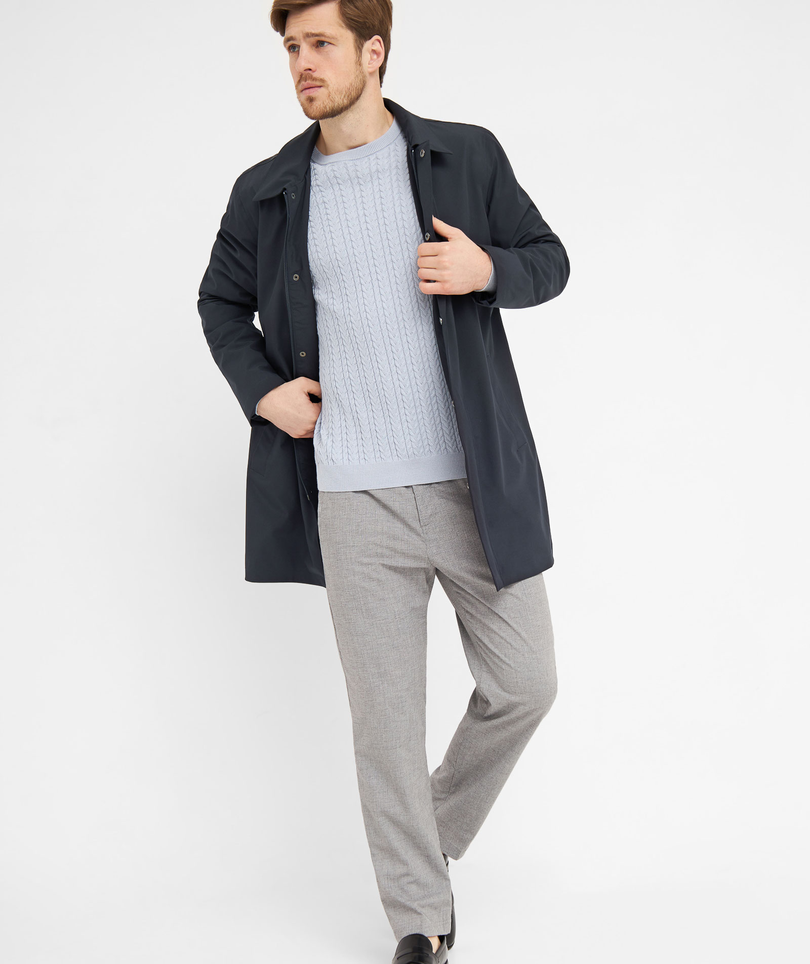 Clipper Inverness long jacket, Navy Night Sky, large image number 6