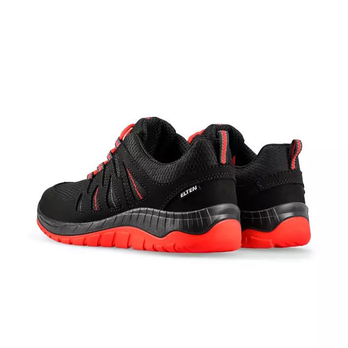 Elten Maddox Black-Red Low work shoes O2, Black/Red, large image number 3