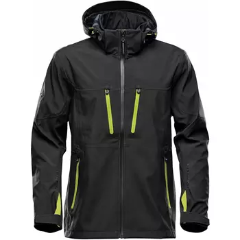 Stormtech Patrol softshell jacket, Black/Lime