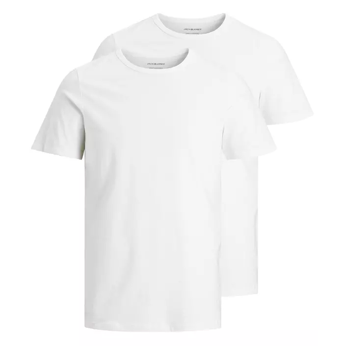 Jack & Jones JABASIC 2-pack short-sleeved underwear shirt, White, large image number 0