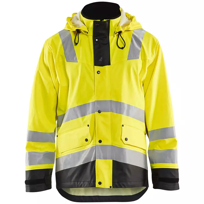 Blåkläder Heavy Weight rain jacket, Hi-vis Yellow/Black, large image number 0
