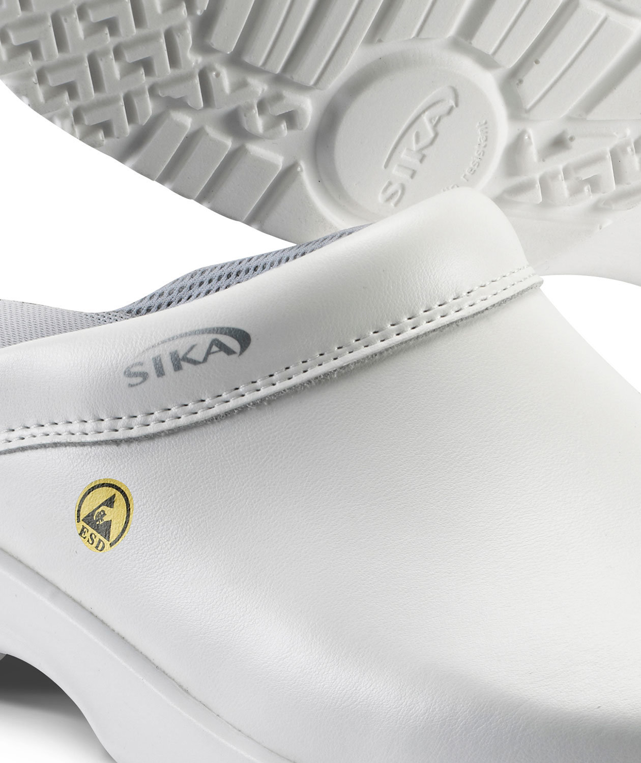 Sika Fusion clogs without heel cover OB, White, large image number 1