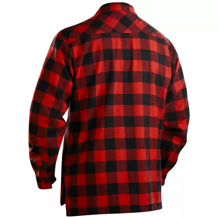 Blåkläder fodrad flanell skogsarbetare skjorta, Röd/Svart, large image number 2