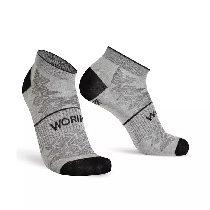 Worik Thil 2-pack trainer socks, Grey, large image number 0