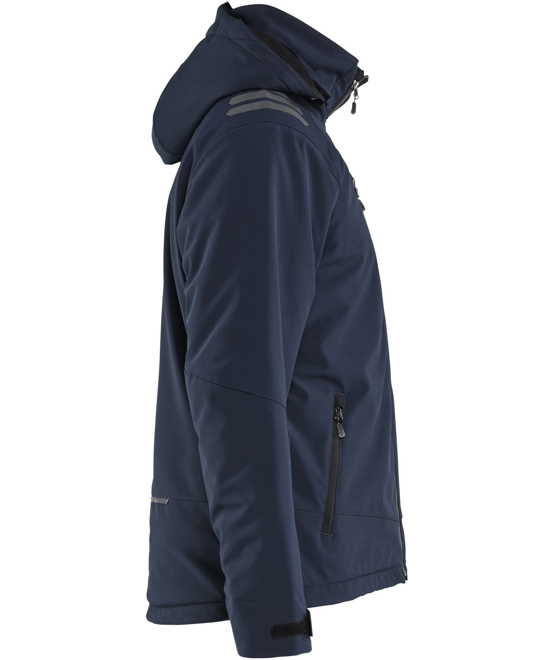 Bl&aring;kl&auml;der Leichte Gef&uuml;tterte Softshelljacke, Dunkel Marine Blau/Schwarz, large image number 2