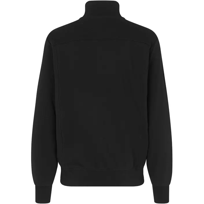 ID Sweatshirt med kort lynlås, Sort, large image number 1