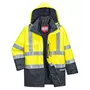 Portwest BizFlame rain jacket, Hi-Vis yellow/marine