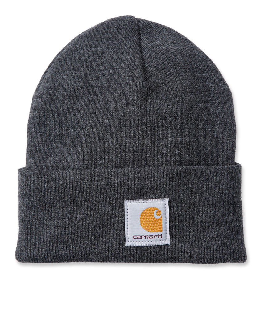 Carhartt Watch stickad m&ouml;ssa, Coal Heather, Coal Heather, swatch