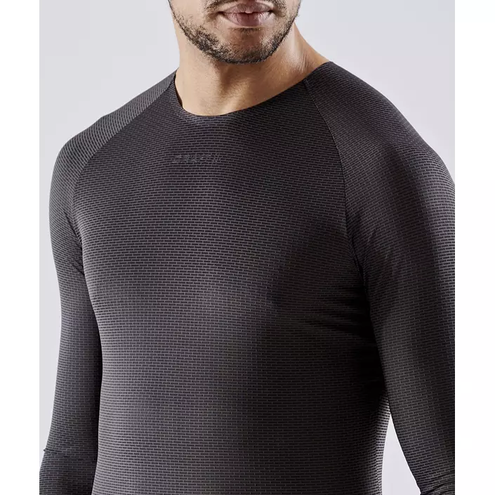 Craft PRO Dry Nanoweight langærmet T-shirt, Black, large image number 4