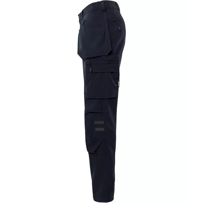 Fristads craftsman trousers 2596 LWS full stretch, Dark Marine Blue, large image number 3