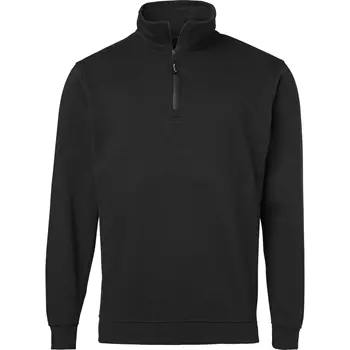 Terrax sweatshirt med kort dragkedja 149, Svart