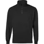 Terrax sweatshirt med kort dragkedja 149, Svart