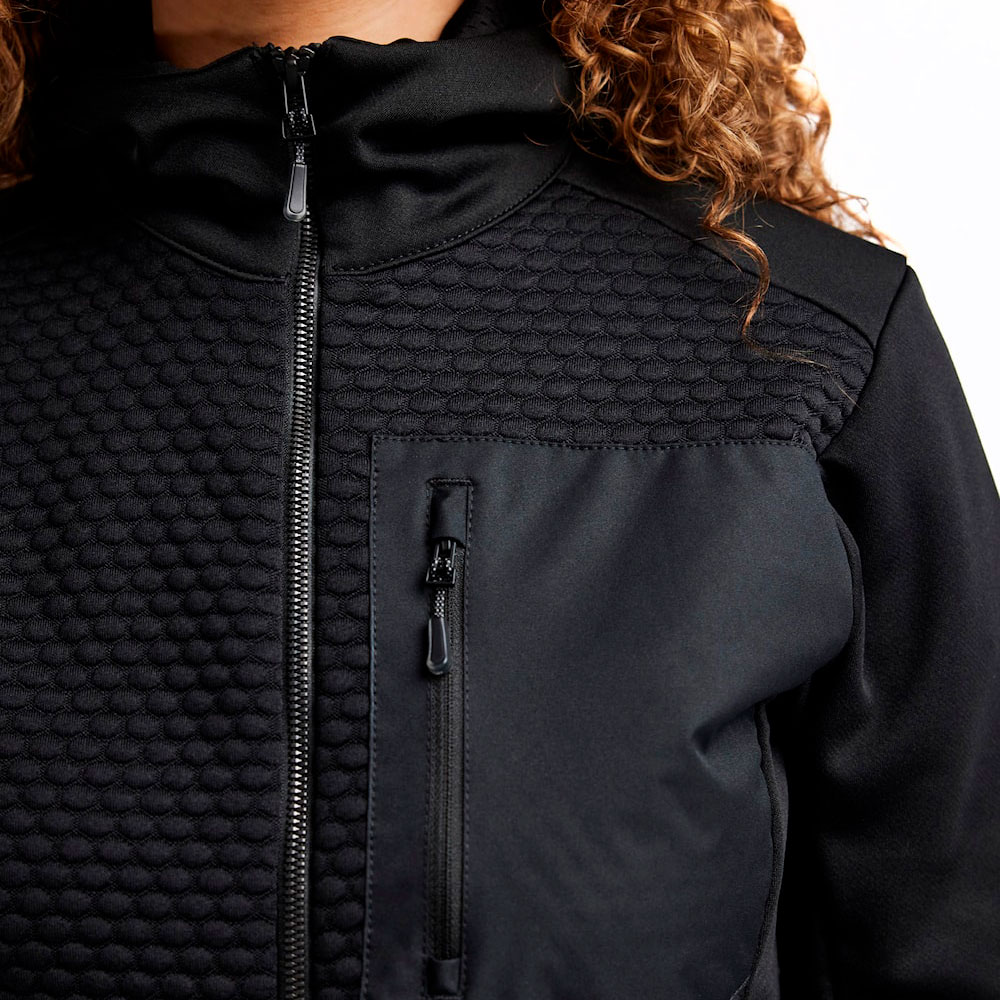 Bl&aring;kl&auml;der women's hoodie with zipper, Black, large image number 5