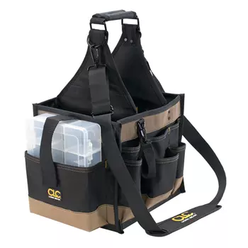 CLC Work Gear 1528 größe Elektriker Werkzeugtasche, Schwarz/Braun