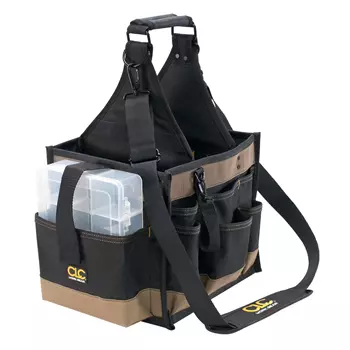 CLC Work Gear 1528 large electrical & maintenance tool bag, Black/Brown