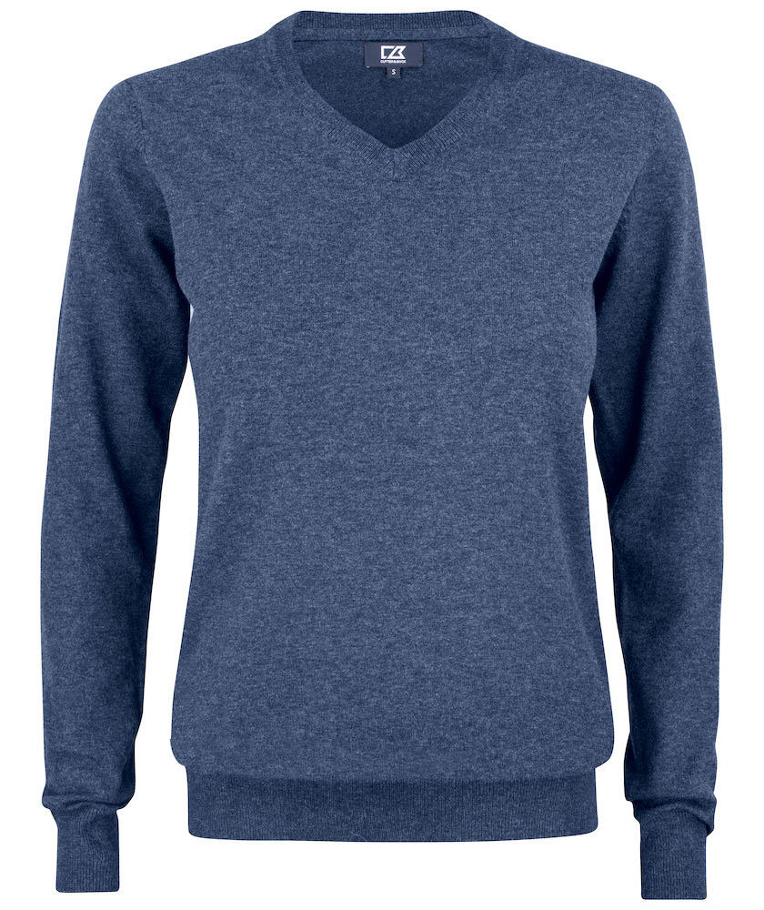 Cutter & Buck Oakville dame striktr&oslash;je, Navy melange, Navy melange, swatch