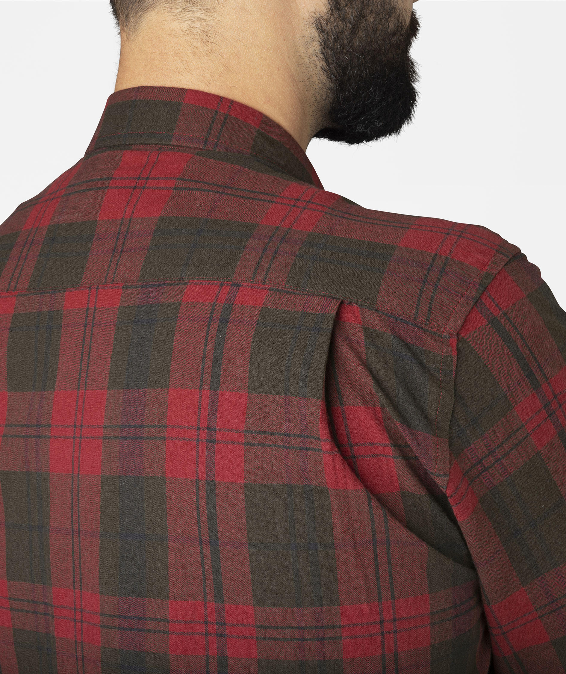 Seeland Highseat Flanellhemd, Red Forest Check, large image number 3