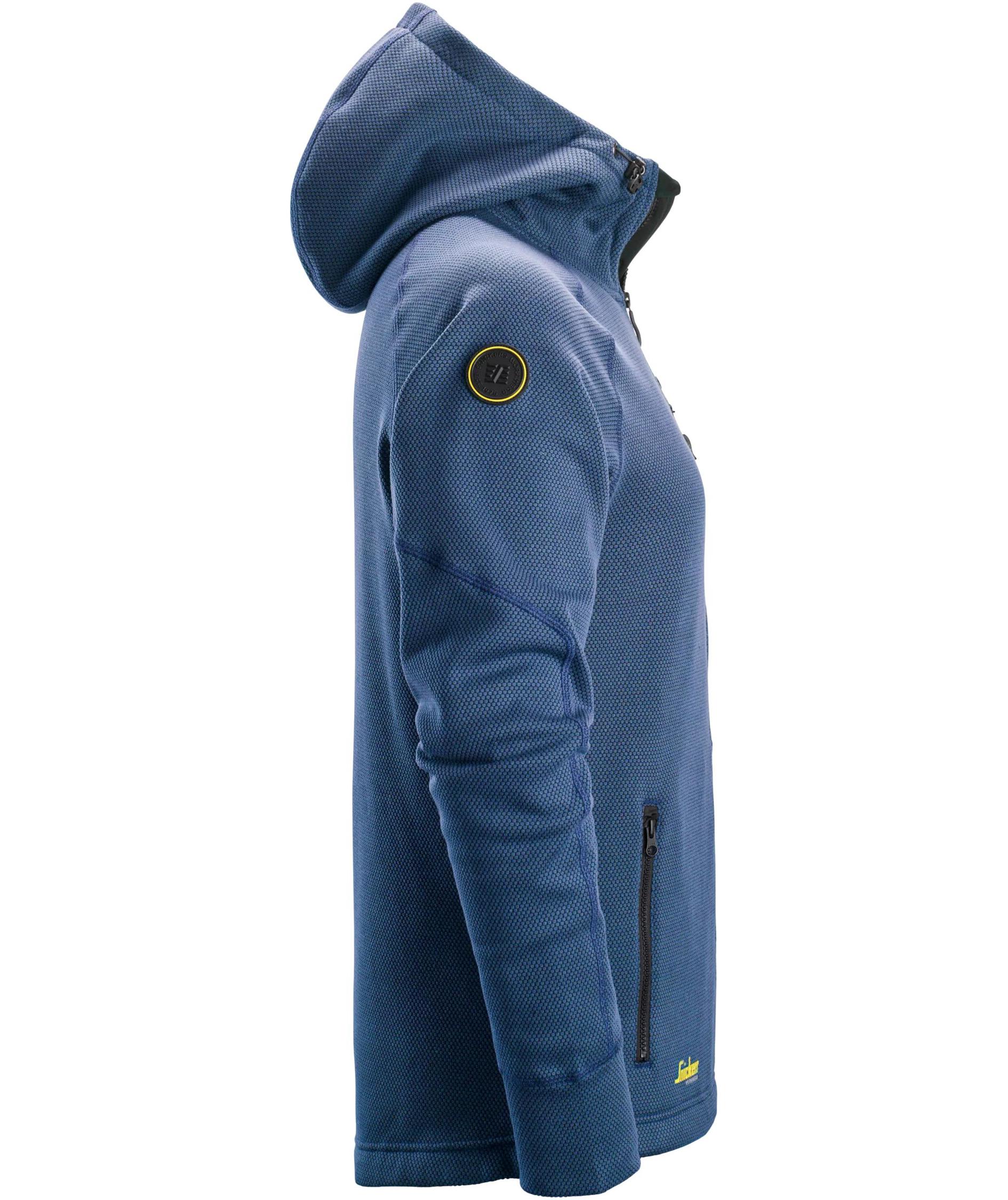 Snickers FlexiWork fleecehoodie 8041, Deep Blue/Black, large image number 3