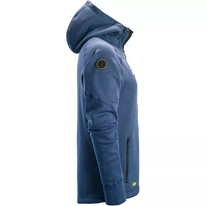 Snickers FlexiWork Fleece Kapuzensweatshirt 8041, Deep Blue/Black, large image number 3