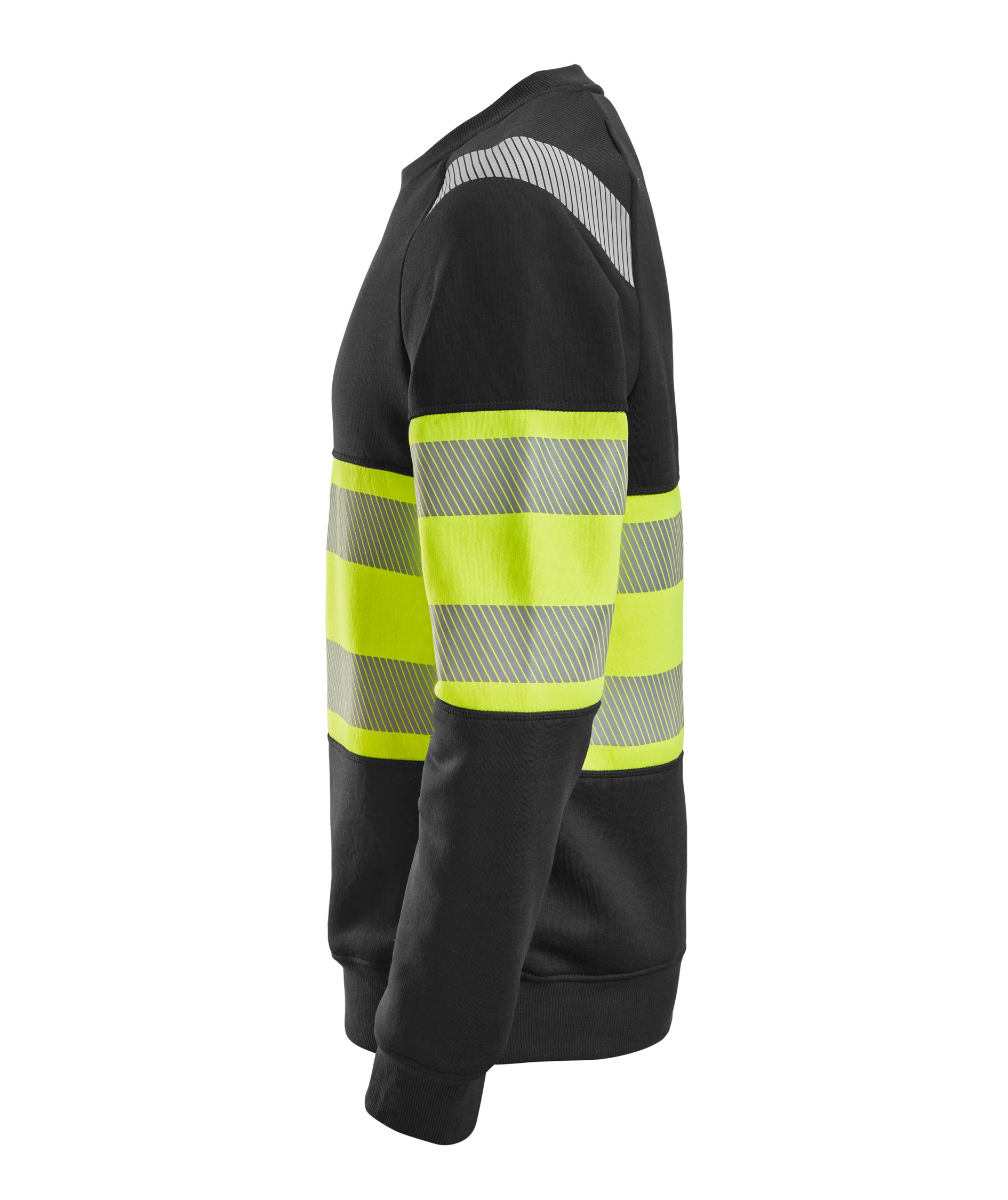 Snickers sweatshirt 2830, Black/Hi-Vis Yellow, large image number 3