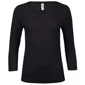 Tee Jays women's 3/4 sleeve T-shirt, Black