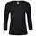 Tee Jays 3/4 långärm T-shirt dam, Svart, Svart, swatch