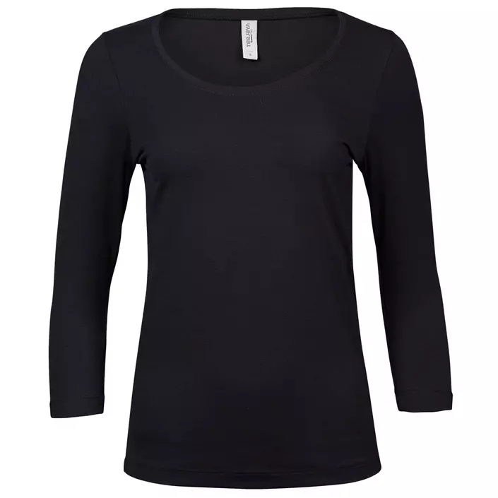 Tee Jays 3/4-ärmliges Damen T-Shirt, Schwarz, large image number 0